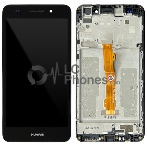 Huawei Ascend Y6 II - Full Front LCD Digitizer with Frame Black