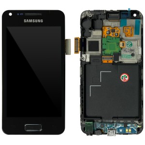 Samsung Galaxy S Advance i9070 - Full Front LCD Digitizer with Frame Black