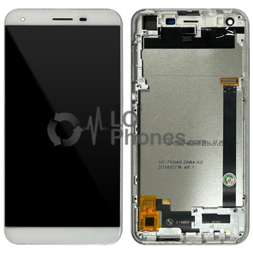 Elephone S1 - Full Front LCD Digitizer with Frame White HIFAY 15-32402-2684-1