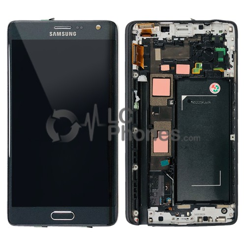 Samsung Galaxy Note Edge SM-N915 - Full Front LCD Digitizer With Frame Black