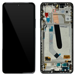 Xiaomi Mi 11X Pro / MI 11i / Mi 11 Pro / Poco F3 - Full Front LCD Digitizer with Frame Cosmic Black 