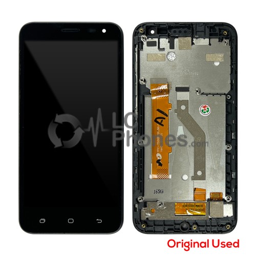 Hisense L675 - Full Front LCD Digitizer with Frame Black (Original Used)