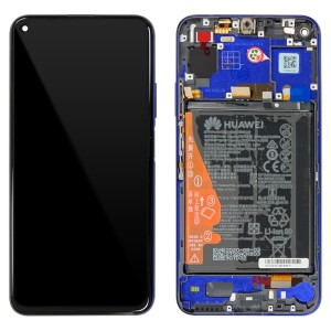 Huawei Nova 5T / Honor 20 - Full Front LCD Digitizer With Frame & Battery Midsummer Purple 