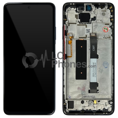 Xiaomi Mi 10T Lite 5G - Full Front LCD Digitizer with Frame Pearl Gray < Service Pack >