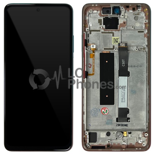 Xiaomi Mi 10T Lite 5G - Full Front LCD Digitizer with Frame Rose Gold Beach < Service Pack >