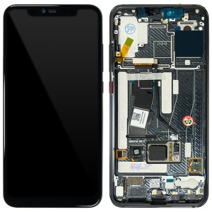 Xiaomi Mi 8 Pro - Full Front LCD Digitizer with Frame Black 