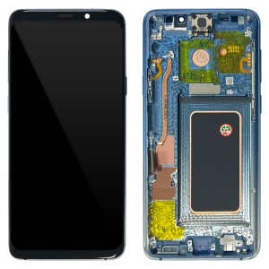 Samsung Galaxy S9 Plus G965F - Full Front LCD Digitizer with Frame Polaris Blue 