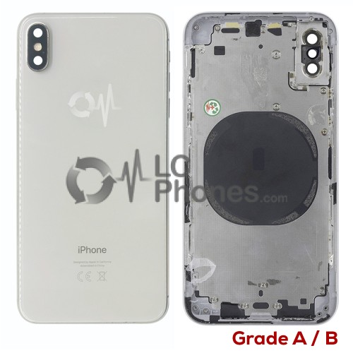 iPhone XS Max - Back Housing Cover Grade A/B Silver (Original Used)