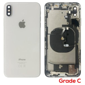 iPhone XS Max - Back Housing Cover Full Assembly Grade C Silver 