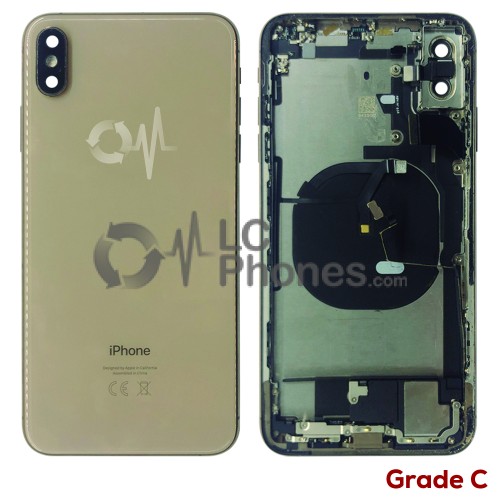 iPhone XS Max - Back Housing Cover Full Assembly Grade C Gold (Original Used)