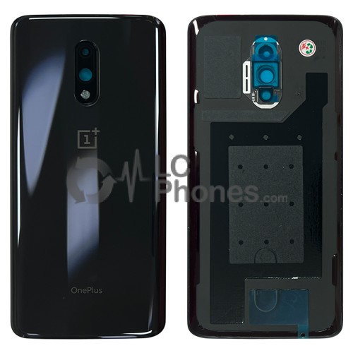 OnePlus 7 - Battery Cover with Adhesive & Camera Lens Mirror Gray