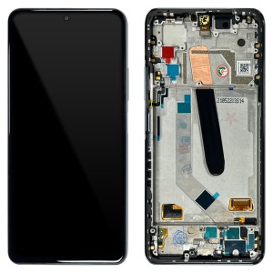 Xiaomi Poco F3 - Full Front LCD Digitizer with Frame Arctic White 