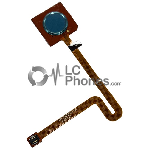 LG Q60 - Fingerprint Flex Button Cable New Moroccan Blue