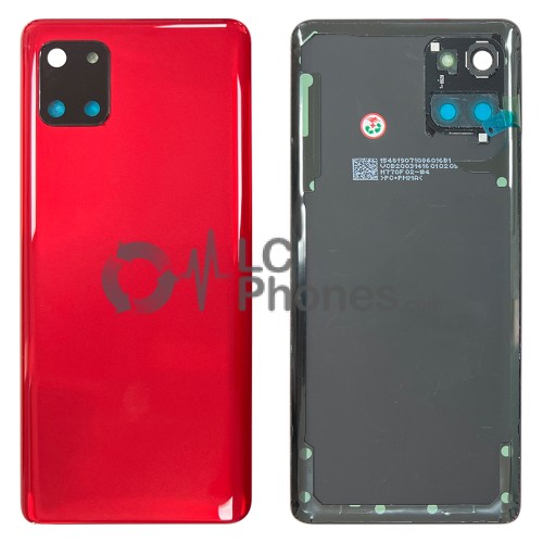 Samsung Galaxy Note 10 Lite N770 - Battery Cover with Adhesive & Camera Lens Aura Red