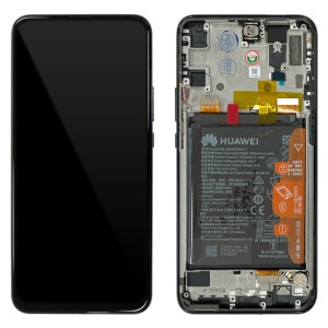 Huawei P Smart Z - Front LCD Digitizer With Frame & Battery Midnight Black 