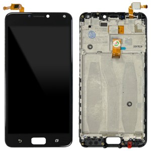 Asus Zenfone 4 MAX ZC554KL - Full Front LCD Digitizer With Frame Black 