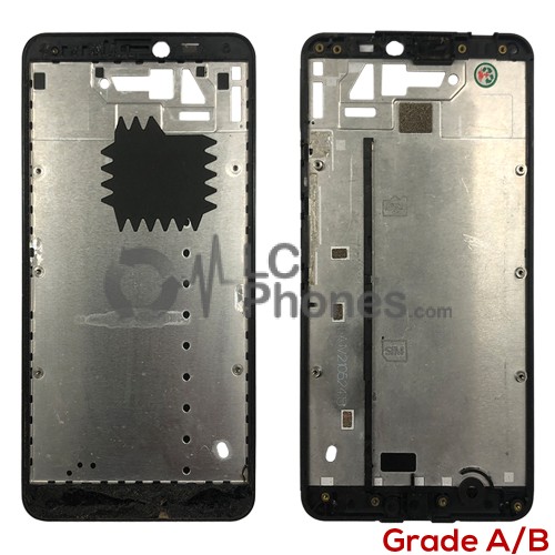 Nokia Lumia 640XL - LCD Frame Black Grade A/B