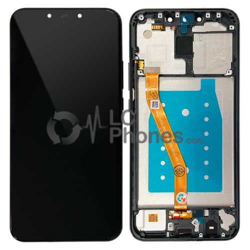 Huawei Mate 20 Lite - Full Front LCD Digitizer with Frame (Original Remaded) Black