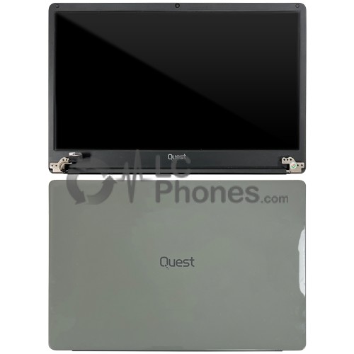 Quest SlimBook 14.1 - Full Front LCD with Housing Grey ( Original Used )