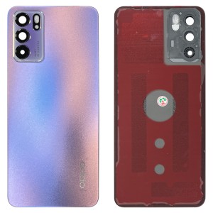 Oppo Reno6 5G CPH2251 - Battery Cover with Adhesive & Camera Lens Purple