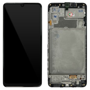 Samsung Galaxy M22 M225 - Full Front LCD Digitizer With Frame Black 