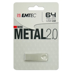 EMTEC  - Flash Drive USB 64GB C800 2.0 Metal