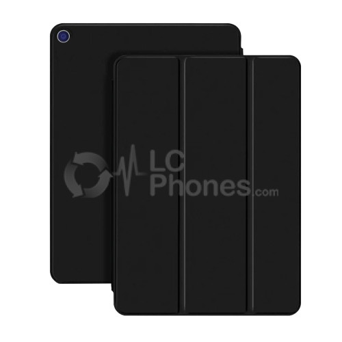 iPad Air 3rd Gen (2019) A2153 A2123 A2152 - MACALLY Tri-folding Smart Leather Flip + PC Back Case Black