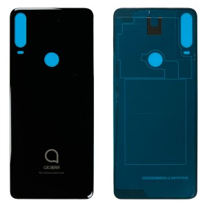 Alcatel 3X (2019) - Battery Cover with Adhesive Jewelry Black