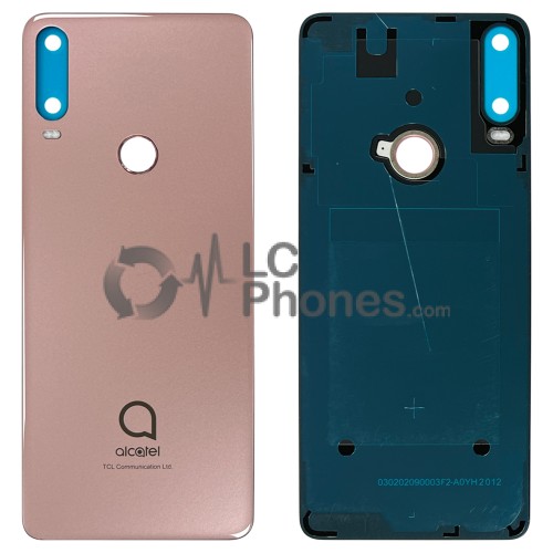 Alcatel 3X (2019) - Battery Cover with Adhesive Jewelry Rose