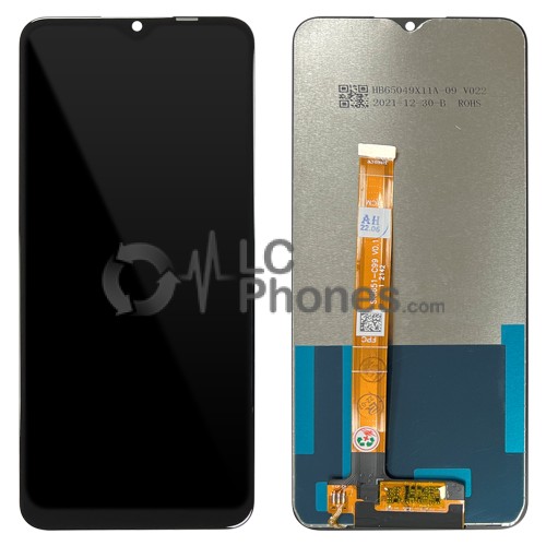 Realme C21Y RMX3261 RMX3263 / C25Y RMX3265  RMX3268 RMX3269 - Full Front LCD Digitizer Black