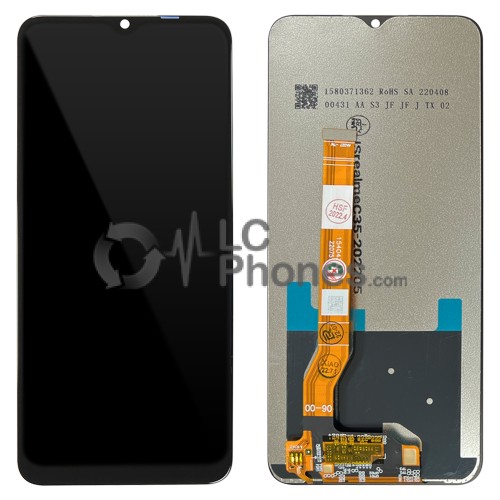 Realme C35 RMX3511 - Full Front LCD Digitizer Black