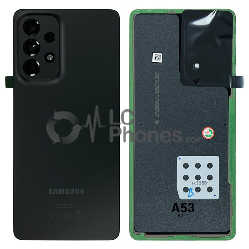 Samsung Galaxy A53 5G A536 - Battery Cover Original with Camera Lens and Adhesive Black < Service Pack >