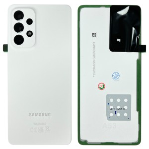 Samsung Galaxy A53 5G A536 - Battery Cover Original with Camera Lens and Adhesive White 