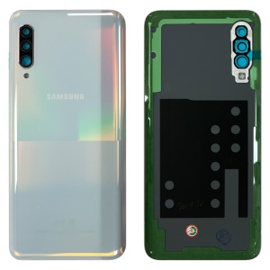 Samsung Galaxy A90 5G A908 - Battery Cover Original with Camera Lens and Adhesive White 