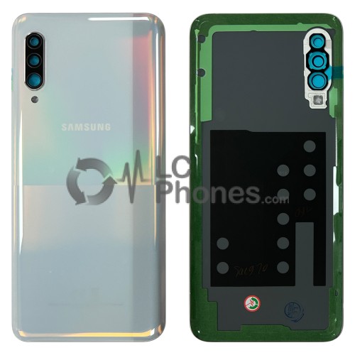 Samsung Galaxy A90 5G A908 - Battery Cover Original with Camera Lens and Adhesive White < Service Pack >