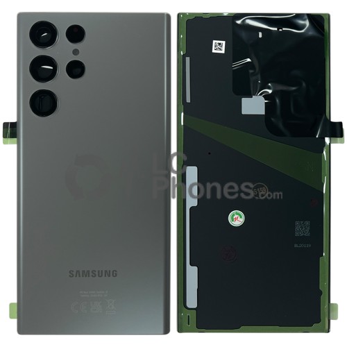 Samsung Galaxy S22 Ultra 5G S908 - Battery Cover Original with Camera Lens and Adhesive Graphite < Service Pack >