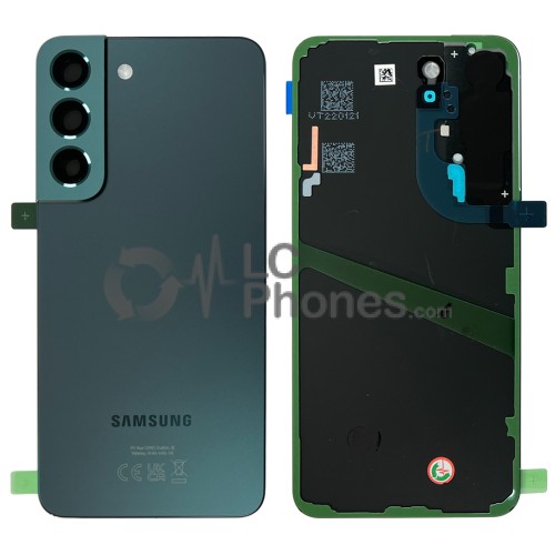 Samsung Galaxy S22 5G S901 - Battery Cover Original with Camera Lens and Adhesive Green < Service Pack >