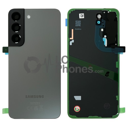 Samsung Galaxy S22 5G S901 - Battery Cover Original with Camera Lens and Adhesive Graphite < Service Pack >