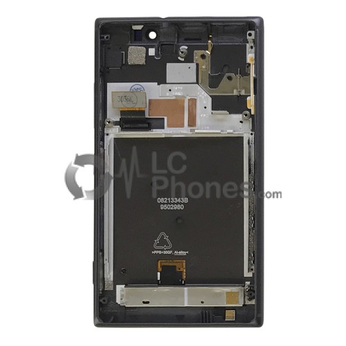 Nokia Lumia 925 - Full Front LCD Digitizer With Frame Black