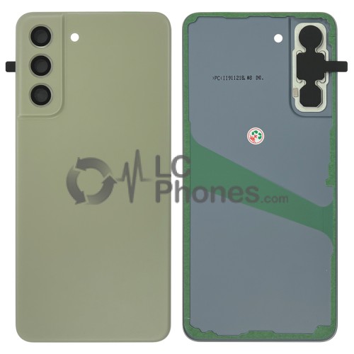 Samsung Galaxy S21 FE G990 - Battery Cover with Camera Lens and Adhesive Olive