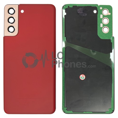 Samsung Galaxy S21+ 5G G996 - Battery Cover with Camera Lens and Adhesive Phantom Red