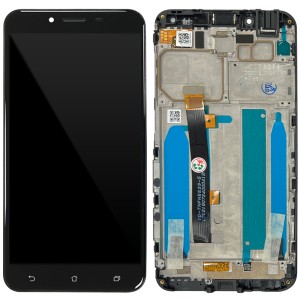 Asus Zenfone 3 MAX ZC553KL - Full Front LCD Digitizer with Frame Black FPC5539-5