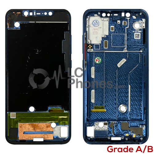 Xiaomi Mi 8 - LCD / Middle Frame Blue (Used Grade A/B)