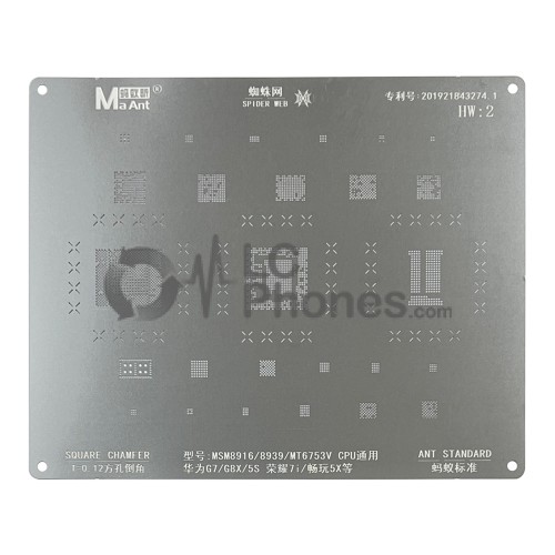 MaAnt - BGA Reballing Stencil for Huawei G7 / G8X / Play 5X