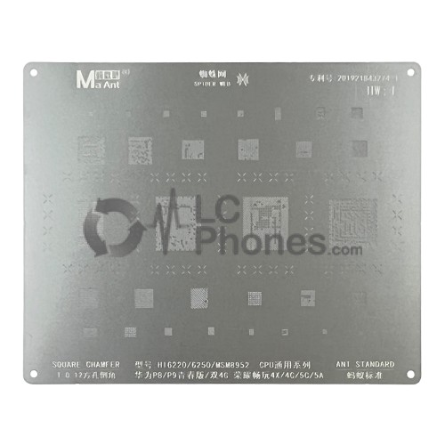 MaAnt - BGA Reballing Stencil for Huawei P8 Lite / P9 Lite / Honor 4x / 4c / 5c / 5a