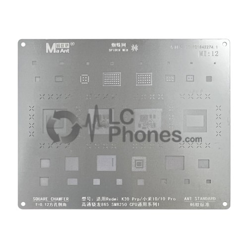 MaAnt - BGA Reballing Stencil for Xiaomi Redmi K30 Pro / Mi 10 / Mi 10 Pro