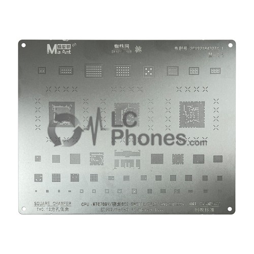 MaAnt - BGA Reballing Stencil for Xiaomi Redmi 9 / Redmi Note 9 / Redmi Note 9 Pro