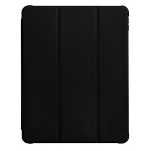 iPad Air 4th Gen 2020 A2316 A2324 A2325 A2072 / Air 5th Gen 2022 A2589 A2591 - Tri-folding Smart Leather Flip + PC Back Case Black