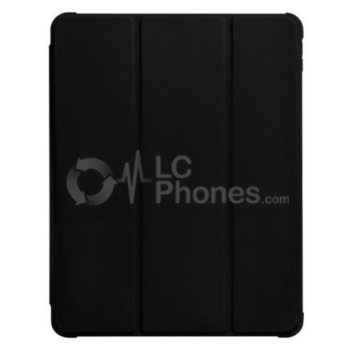 iPad Air 4th Gen 2020 A2316 A2324 A2325 A2072 / Air 5th Gen 2022 A2589 A2591 - Tri-folding Smart Leather Flip + PC Back Case Black