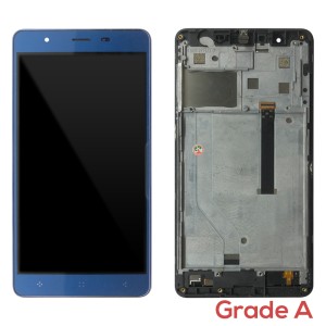 Elephone C1 - Full Front LCD Digitizer with Frame Used Grade A Blue
